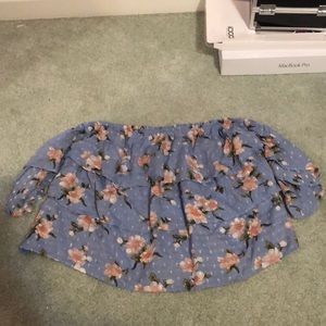 Floral, off the shoulders top